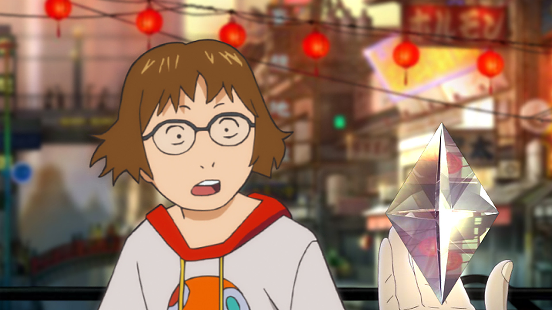 A scene from Attraction showing a branching choice, where players must decide what action the characters should take next