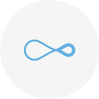 Blank grey placeholder circle